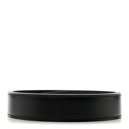 Hermes Box Togo 32mm Belt Strap 80 32 Black Chocolate 2 of 7