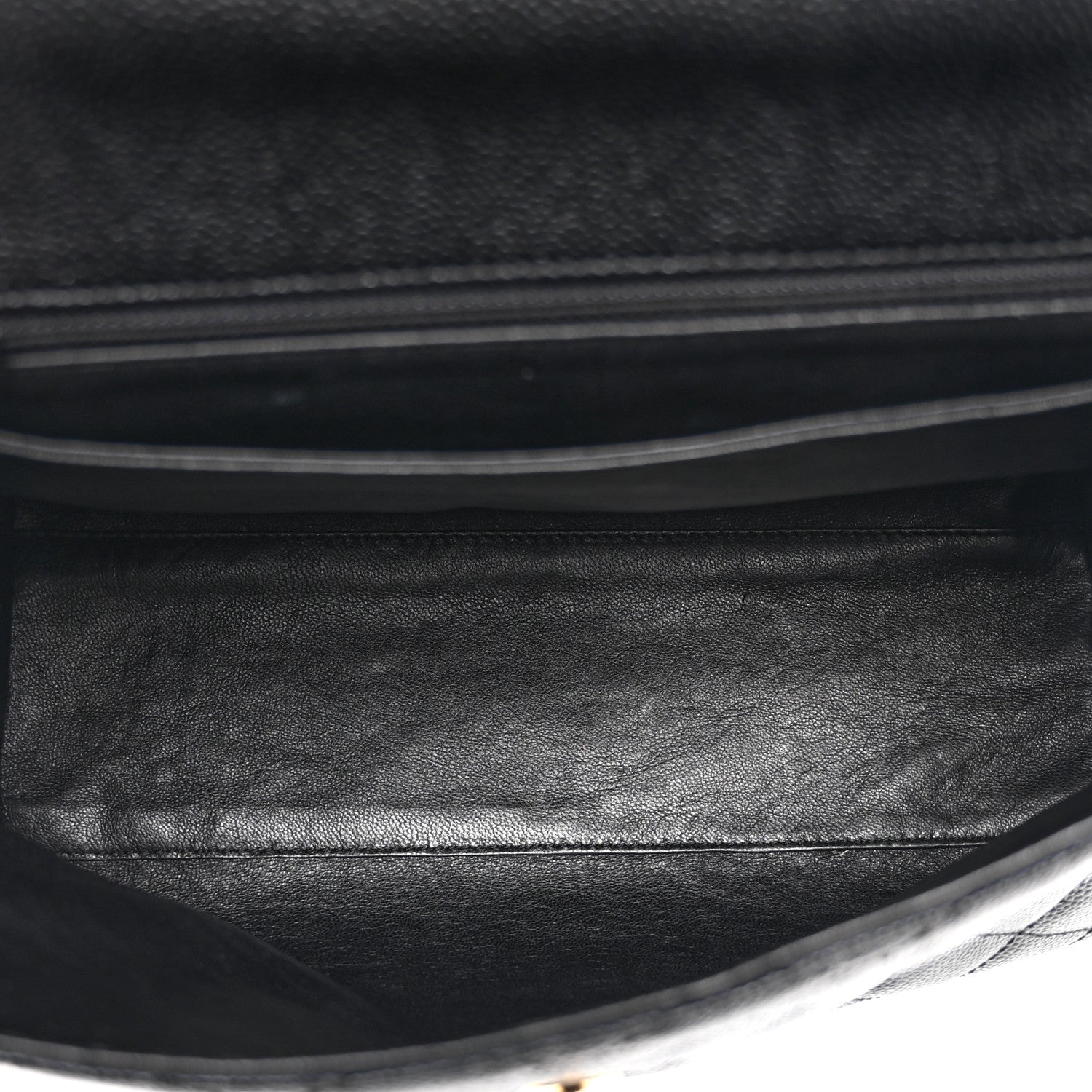 Chanel Caviar Quilted Jumbo Kelly Flap Black 5 of 10