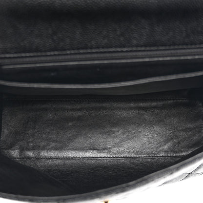 Chanel Caviar Quilted Jumbo Kelly Flap Black 5 of 10