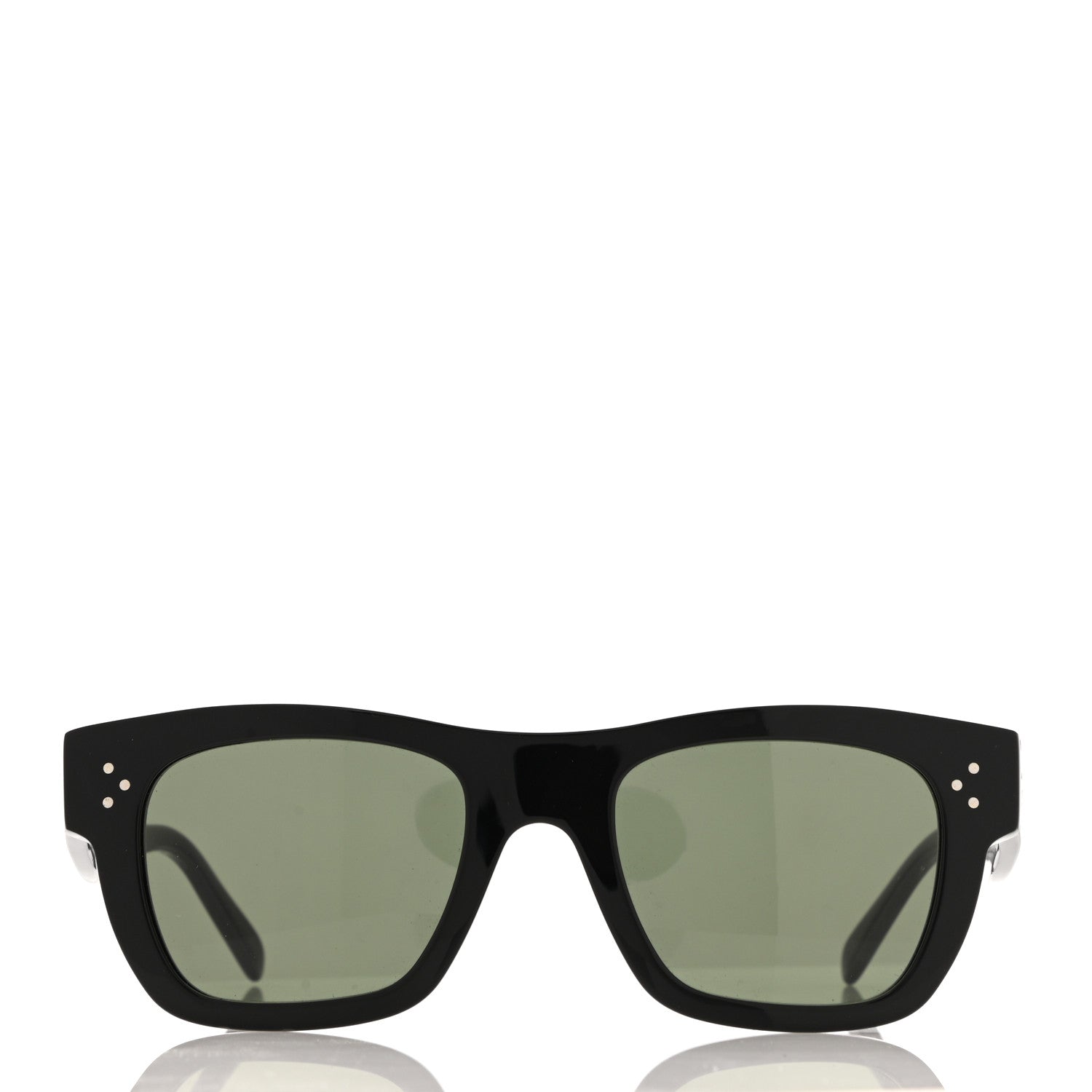 Celine Acetate Rectangular Sunglasses CL4009IN Black 2 of 6