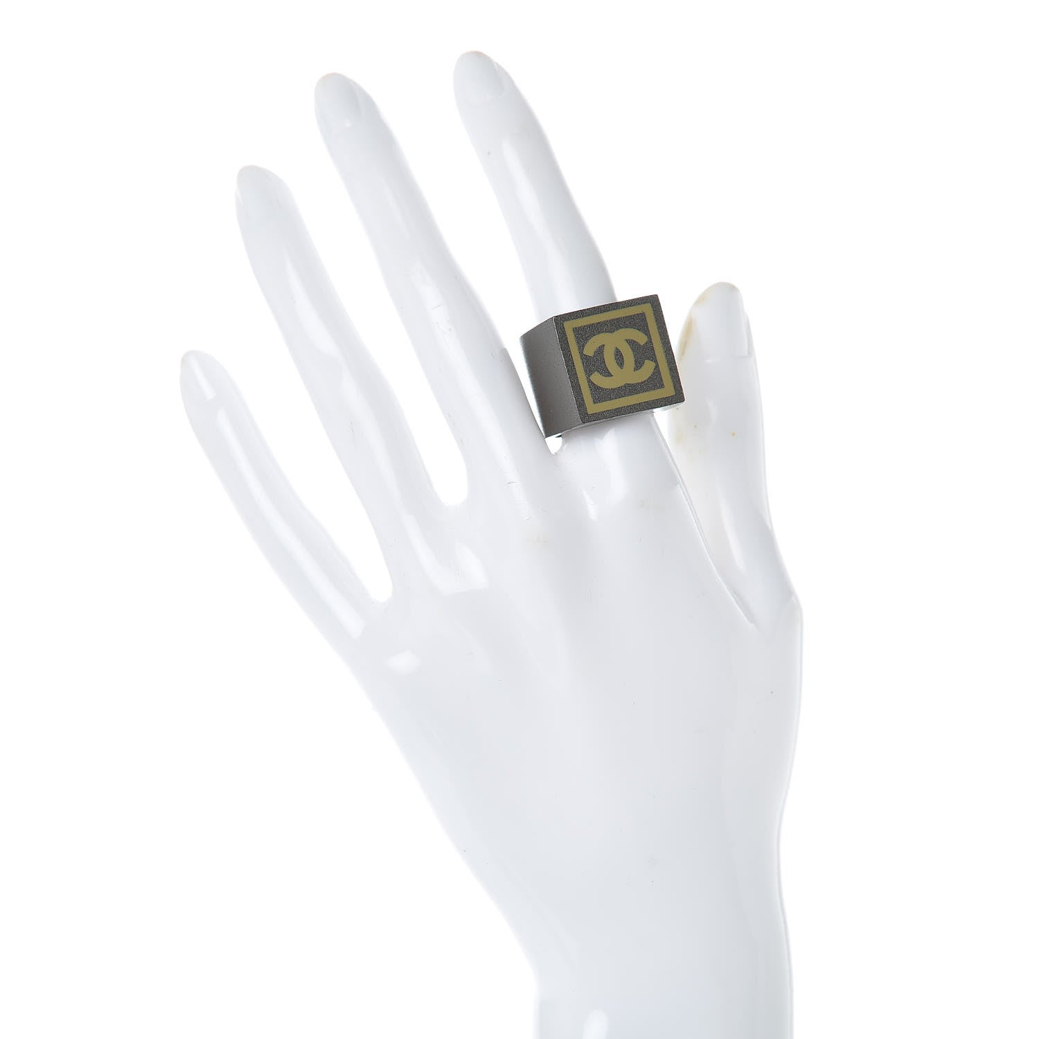 Chanel CC Logo Signet Ring 7.5 2 of 6