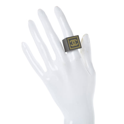 Chanel CC Logo Signet Ring 7.5 2 of 6