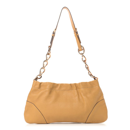 Prada Vitello Daino Shoulder Bag Miele 1 of 12