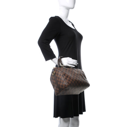 Louis Vuitton Damier Ebene Speedy Bandouliere 25 3 of 17