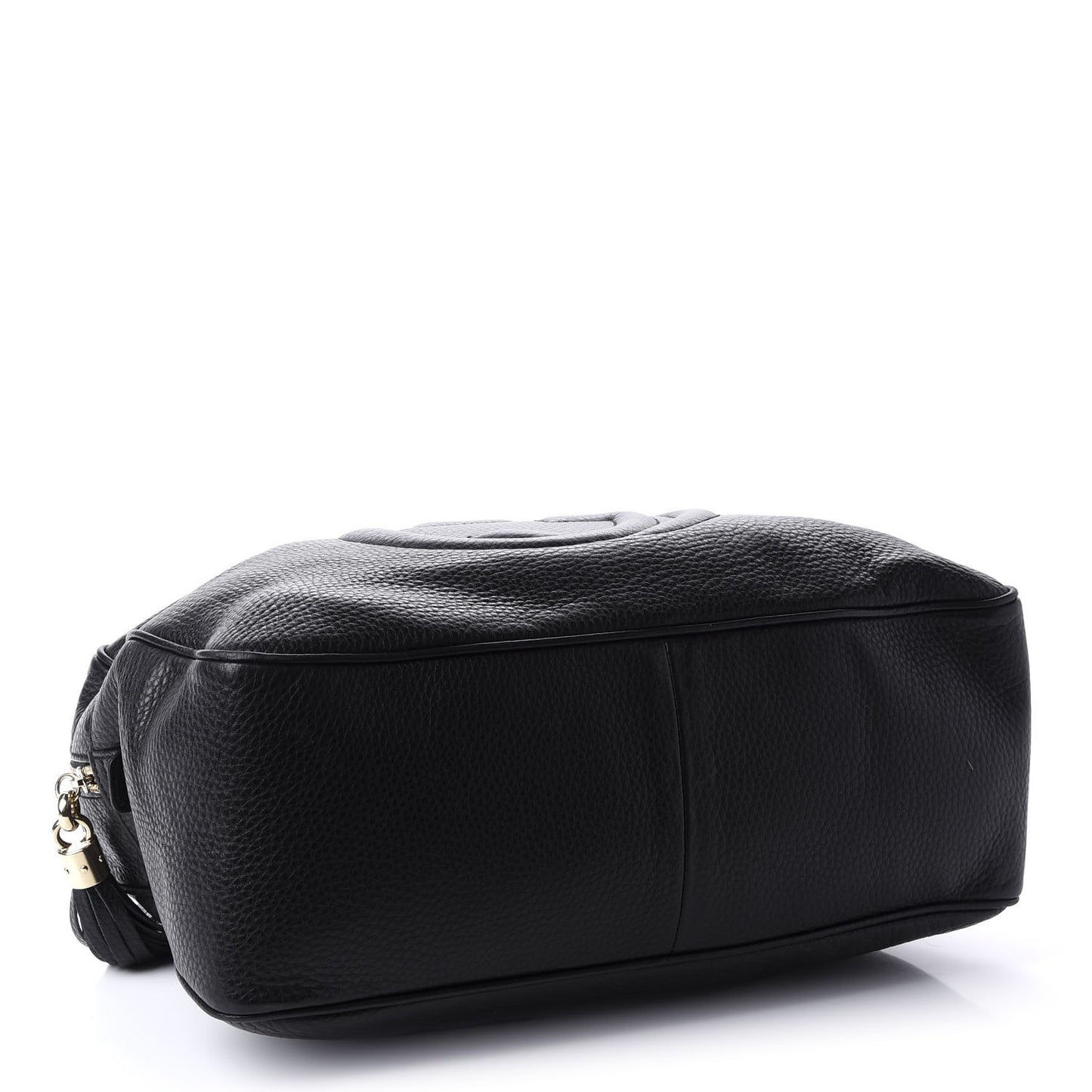 Pebbled Calfskin Medium Soho Bowler Black