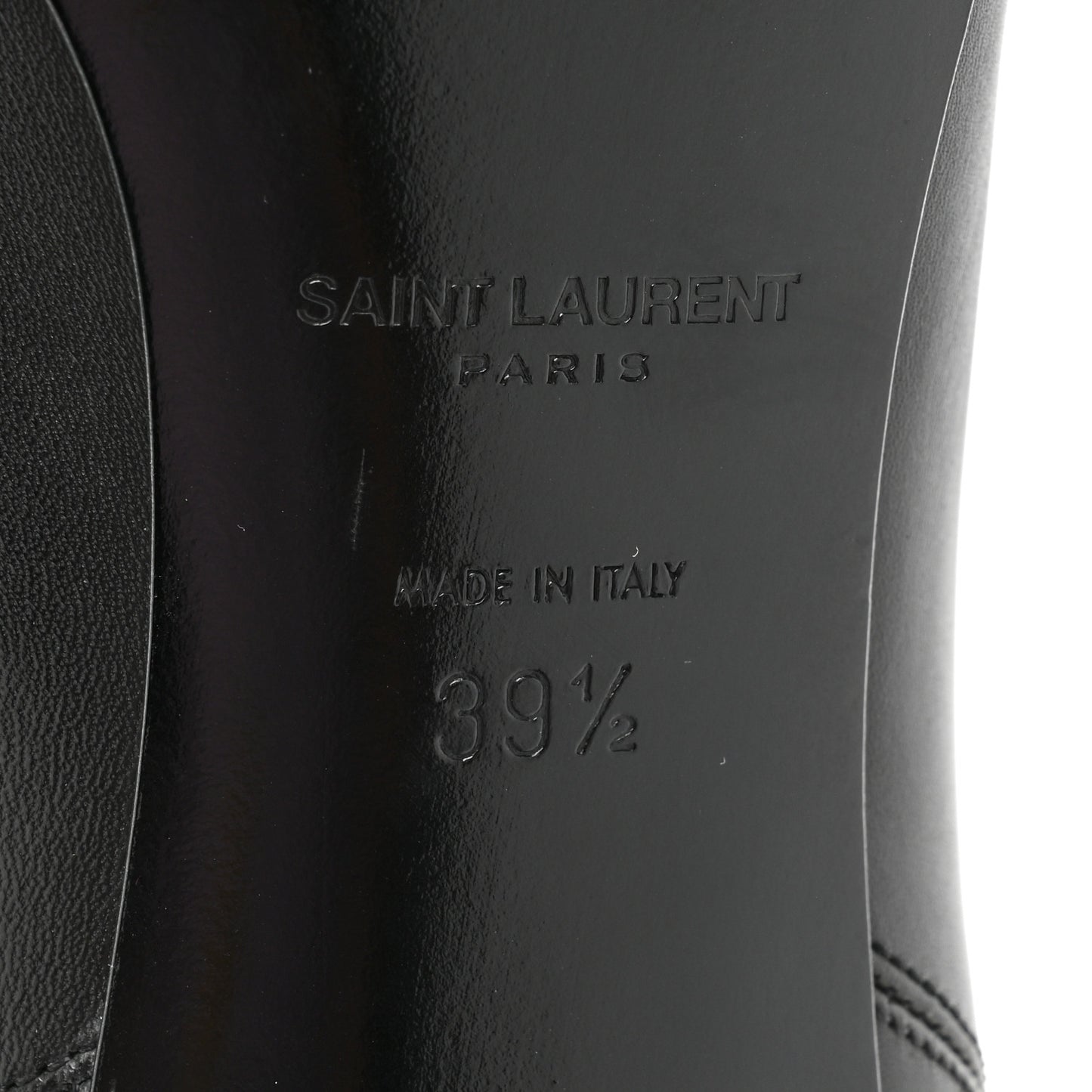 Calfskin Classic Paris Ela 80 Ankle Boots 39.5 Black