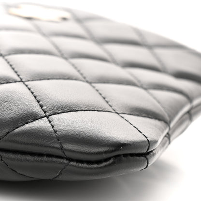 Chanel Lambskin Quilted Crossbody Bag Black 10 of 10
