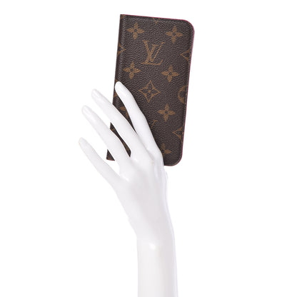 Louis Vuitton Monogram iPhone X Folio Case Rose Pop 2 of 12