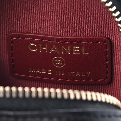 Chanel Lambskin Quilted CC In Love Heart Zipped Arm Coin Purse Black 6 of 8