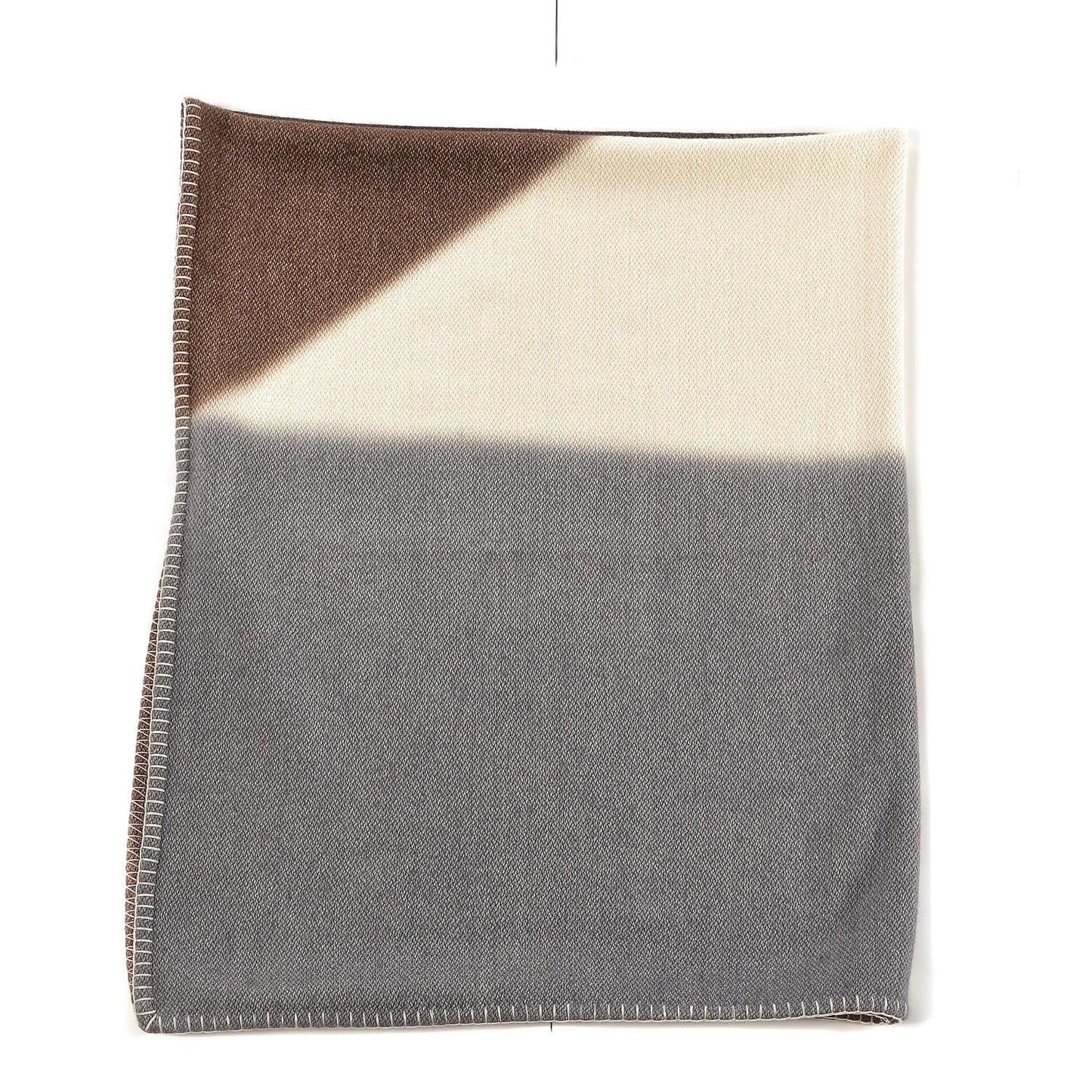 Cashmere Tangram Avalon Blanket Sable Galet