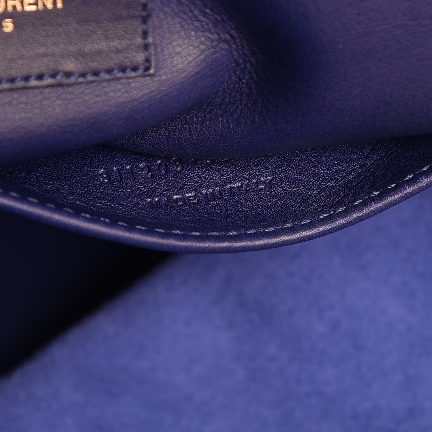 Saint Laurent Calfskin Medium Classic Y Cabas Navy 7 of 12