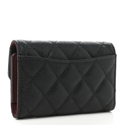 Chanel Caviar Quilted Classic 4 Key Holder Wallet Black 2 of 9