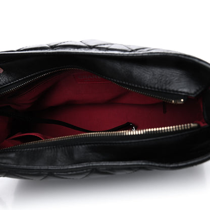 Chanel Aged Calfskin Quilted Medium Gabrielle Hobo Black 4 of 4
