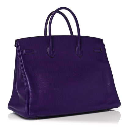 Hermes Togo Birkin 40 Iris 3 of 33
