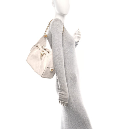 Chanel Caviar Quilted Small Chanel 25 Handbag White 2 of 11