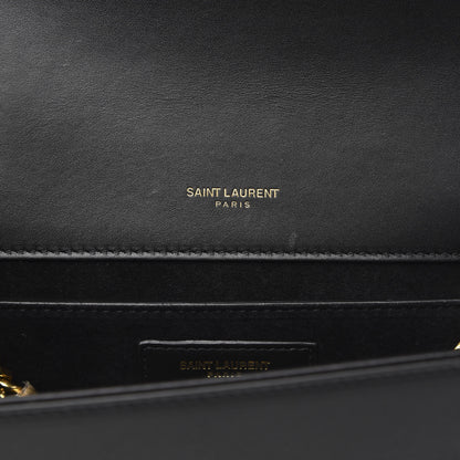 Saint Laurent Smooth Calfskin Medium Classic Monogram Kate Tassel Satchel Black 6 of 13