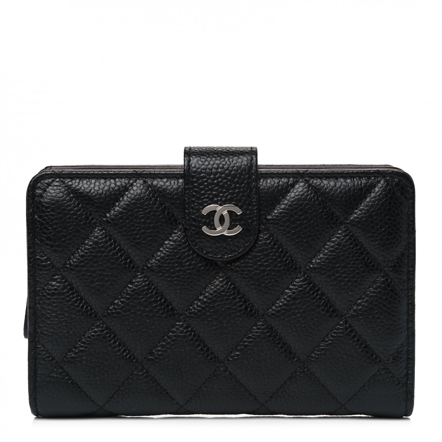 Chanel Caviar Quilted Zipped Pocket Wallet Black 1 of 8