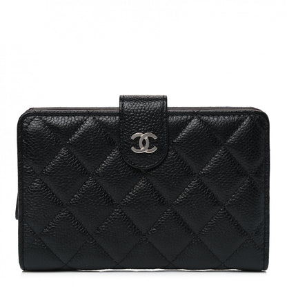 Chanel Caviar Quilted Zipped Pocket Wallet Black 1 of 8