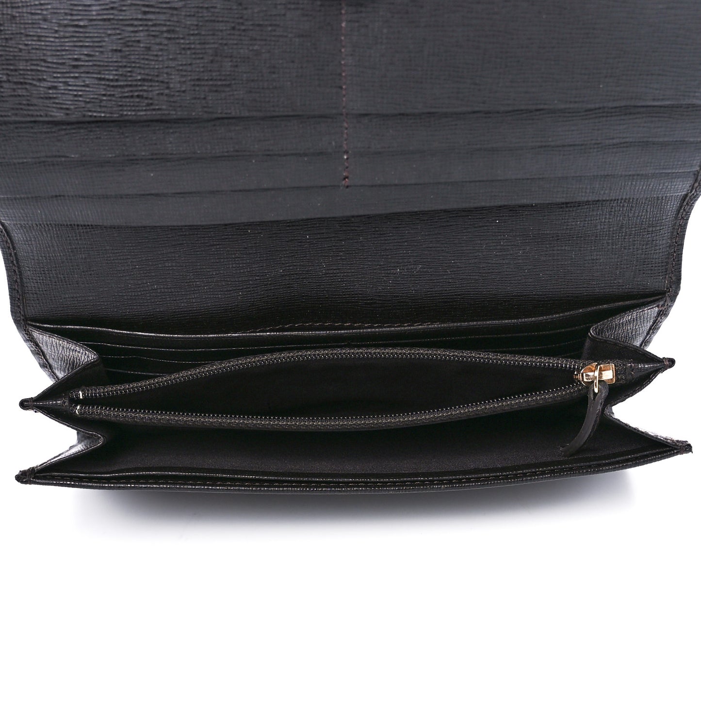 Zucca Spalmati Vitello Elite Continental Wallet Tobacco