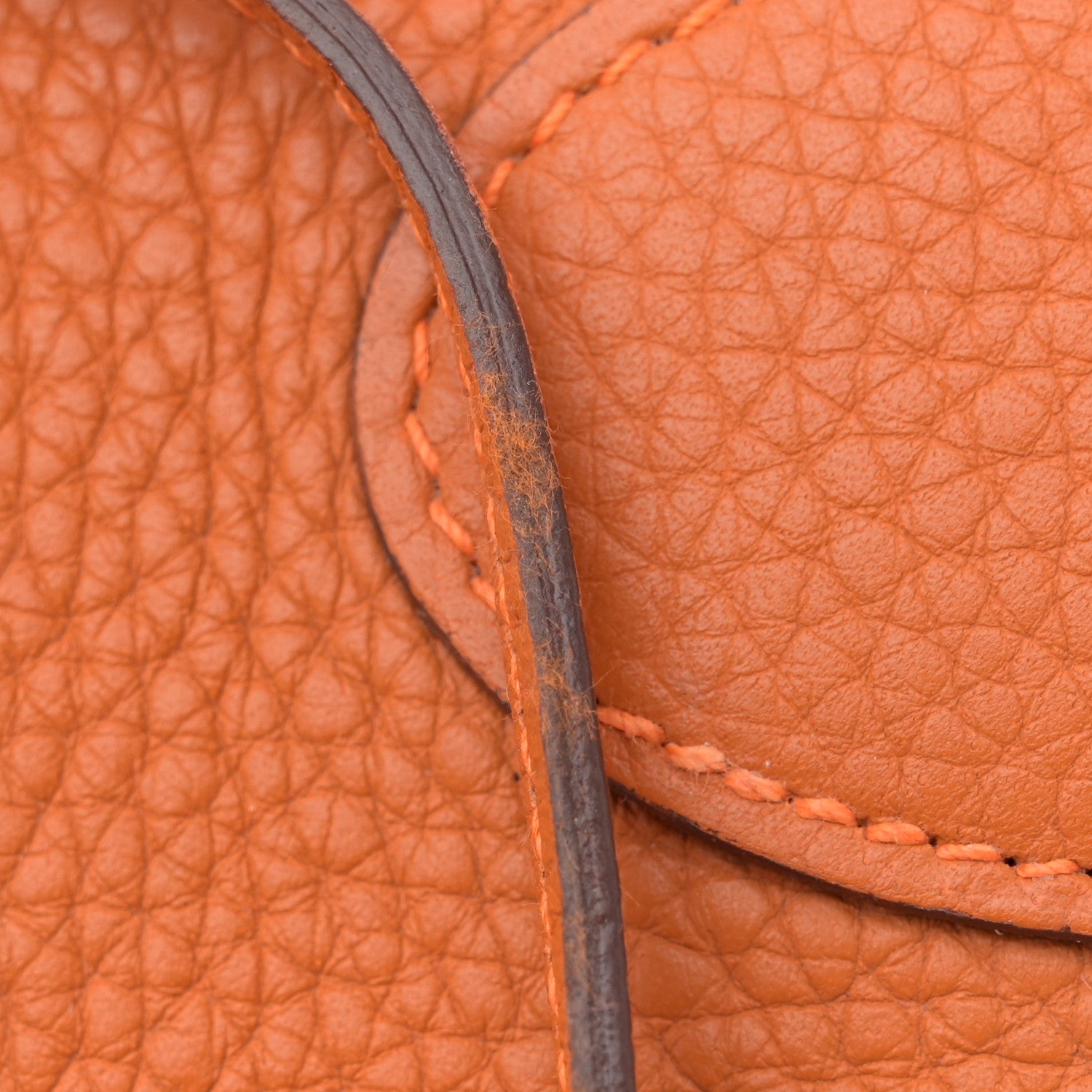 Hermes Taurillon Clemence Bolide 35 Orange 12 of 15