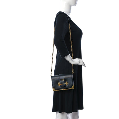 Prada City Calf Saffiano Cahier Bag Black 2 of 12