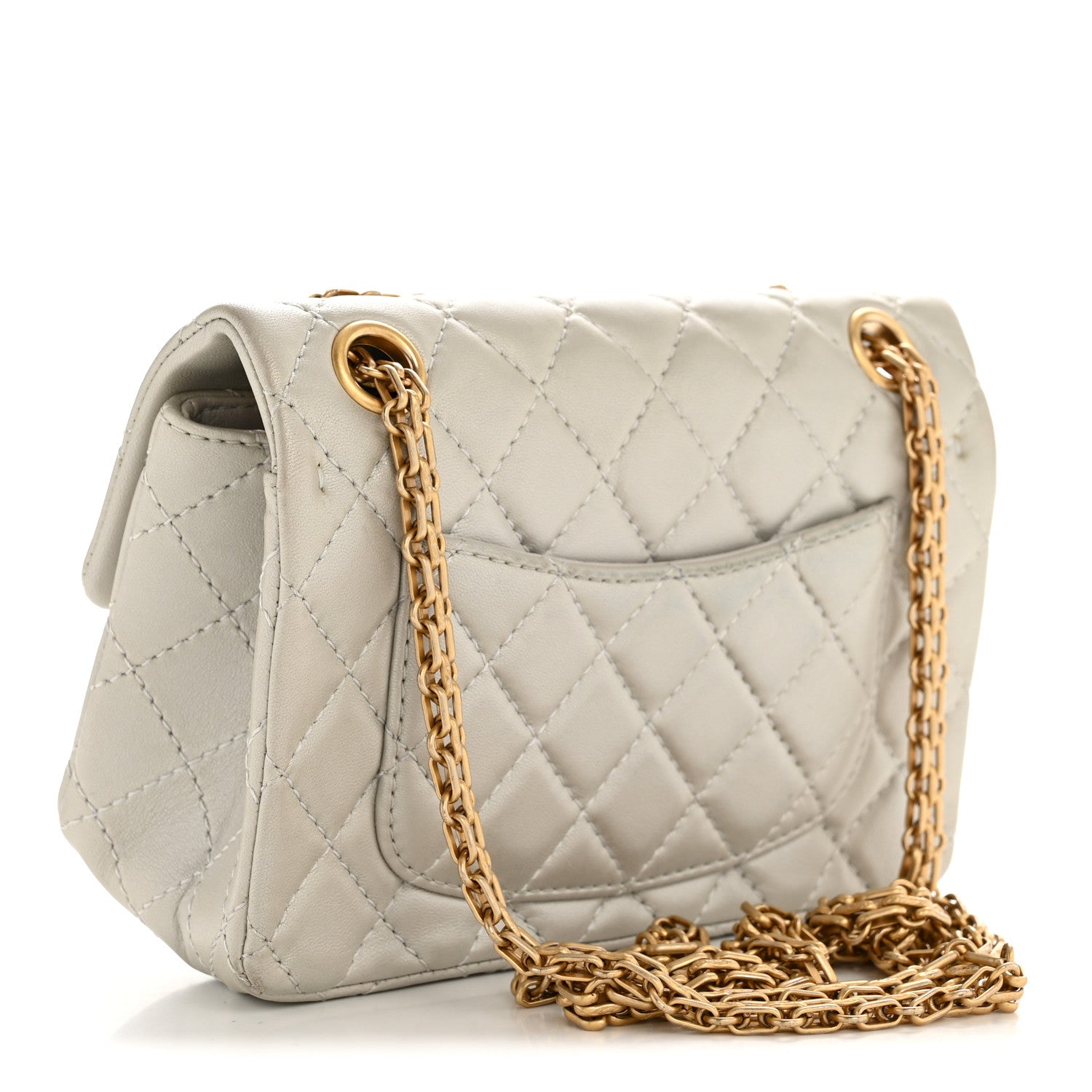 Chanel Metallic Goatskin Quilted 2.55 Reissue Mini Flap Silver 3 of 14