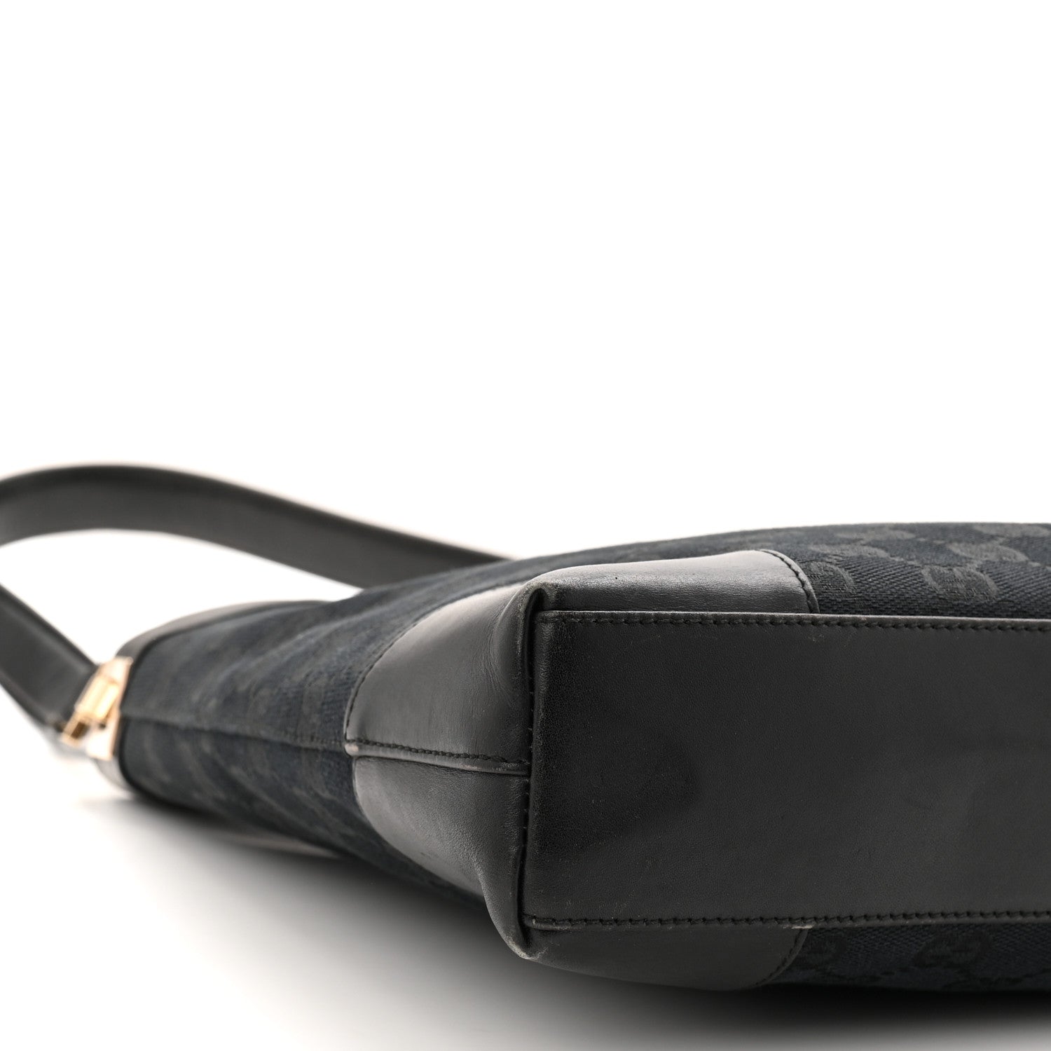 Gucci GG Monogram Shoulder Bag Black 9 of 13