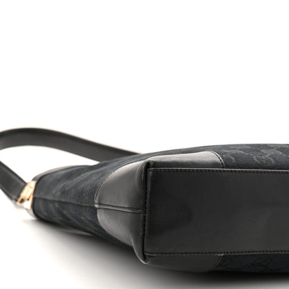Gucci GG Monogram Shoulder Bag Black 9 of 13