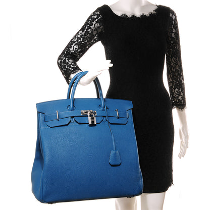 Hermes Togo HAC Birkin 40 Bleu de Galice 2 of 23
