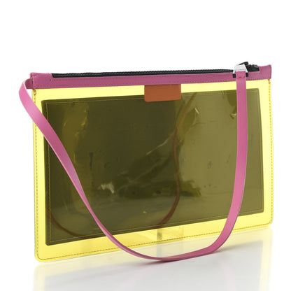 Versace Vinyl Rubber Calfskin 90s Logo Pouch Multicolor 3 of 10