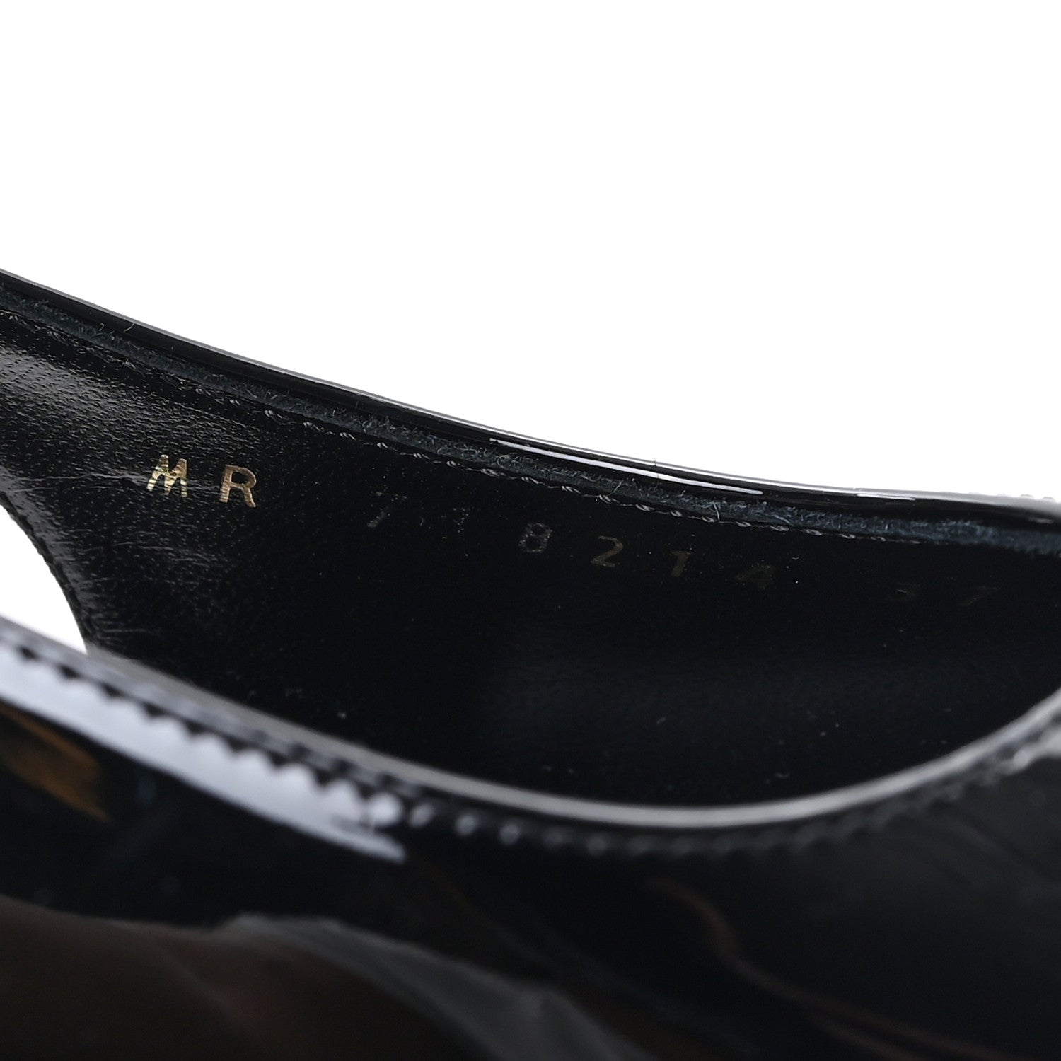 Saint Laurent Vernice Grupy Kendall 90mm Slingback Pumps 37 Black 9 of 10