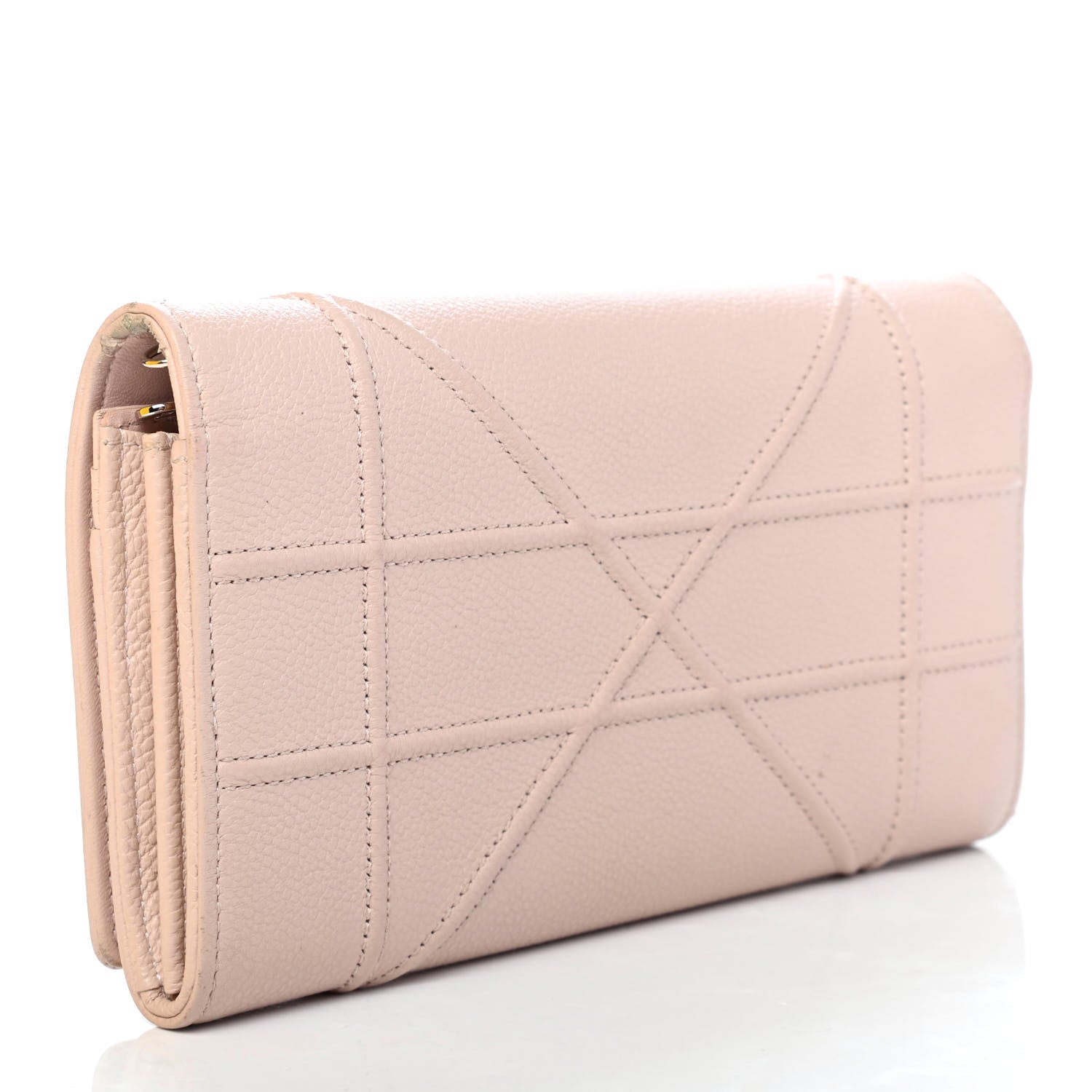 Christian Dior Grained Calfskin Diorama Croisiere Chain Wallet Rose Poudre 2 of 4