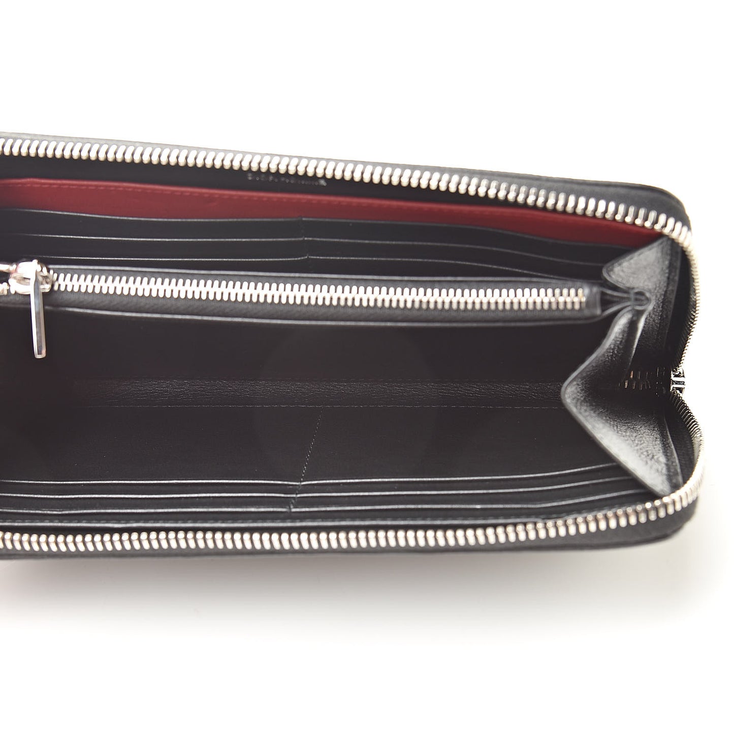 HOMME Monogram Coated Canvas Zip Aroun Wallet Grise