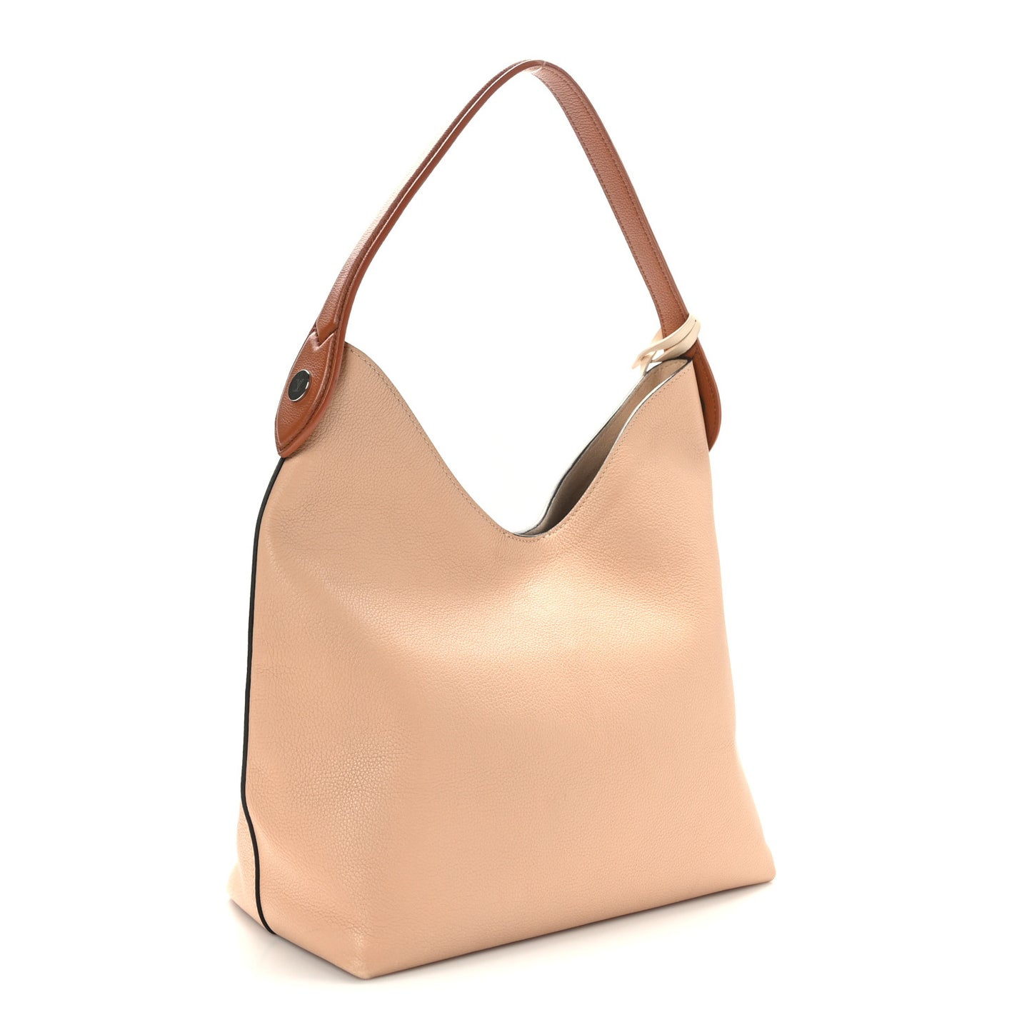 Calfskin Lockme Hobo Beige