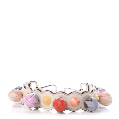 Fendi Calfskin Rosebud Studded Mini Strap You Camelia Multicolor 1 of 5
