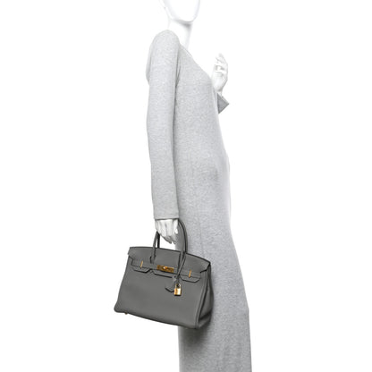 Hermes Togo Birkin 30 Gris Meyer 2 of 11