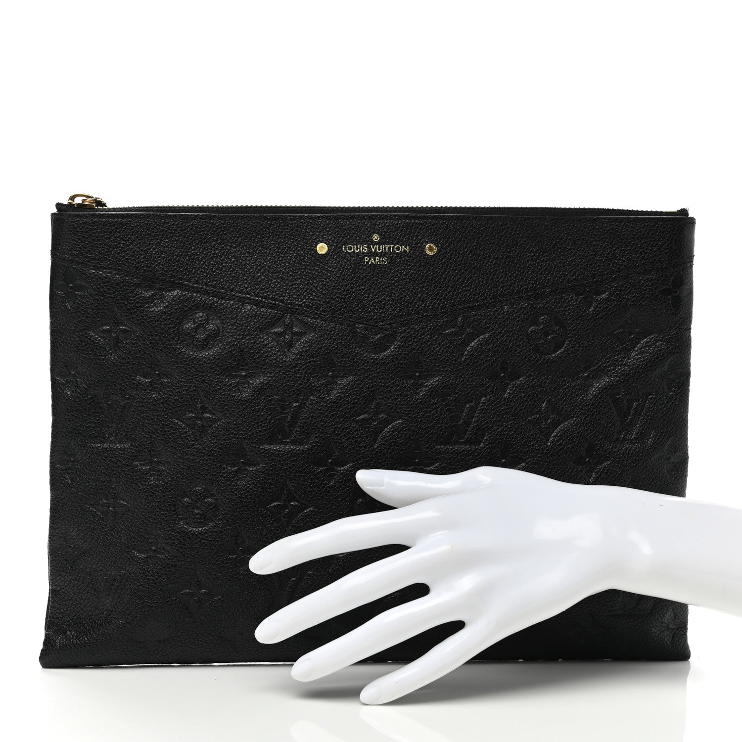 Louis Vuitton Empreinte Daily Pouch Black 2 of 7