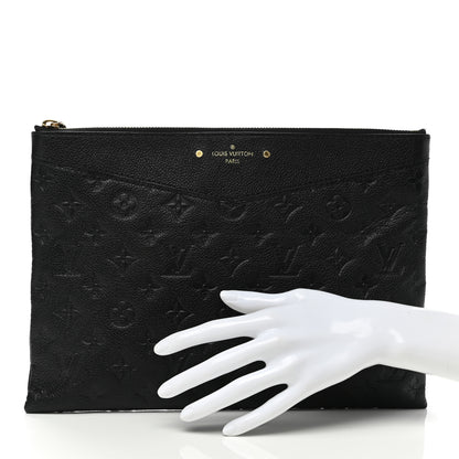 Louis Vuitton Empreinte Daily Pouch Black 2 of 7