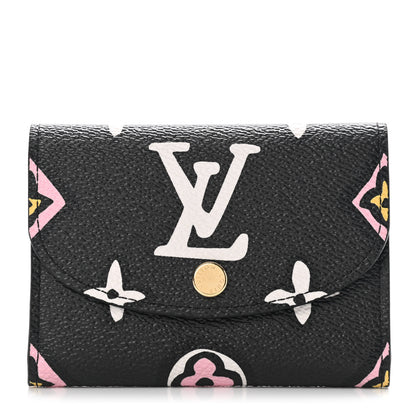 Louis Vuitton Monogram Giant Wild At Heart Rosalie Coin Purse Black 1 of 8