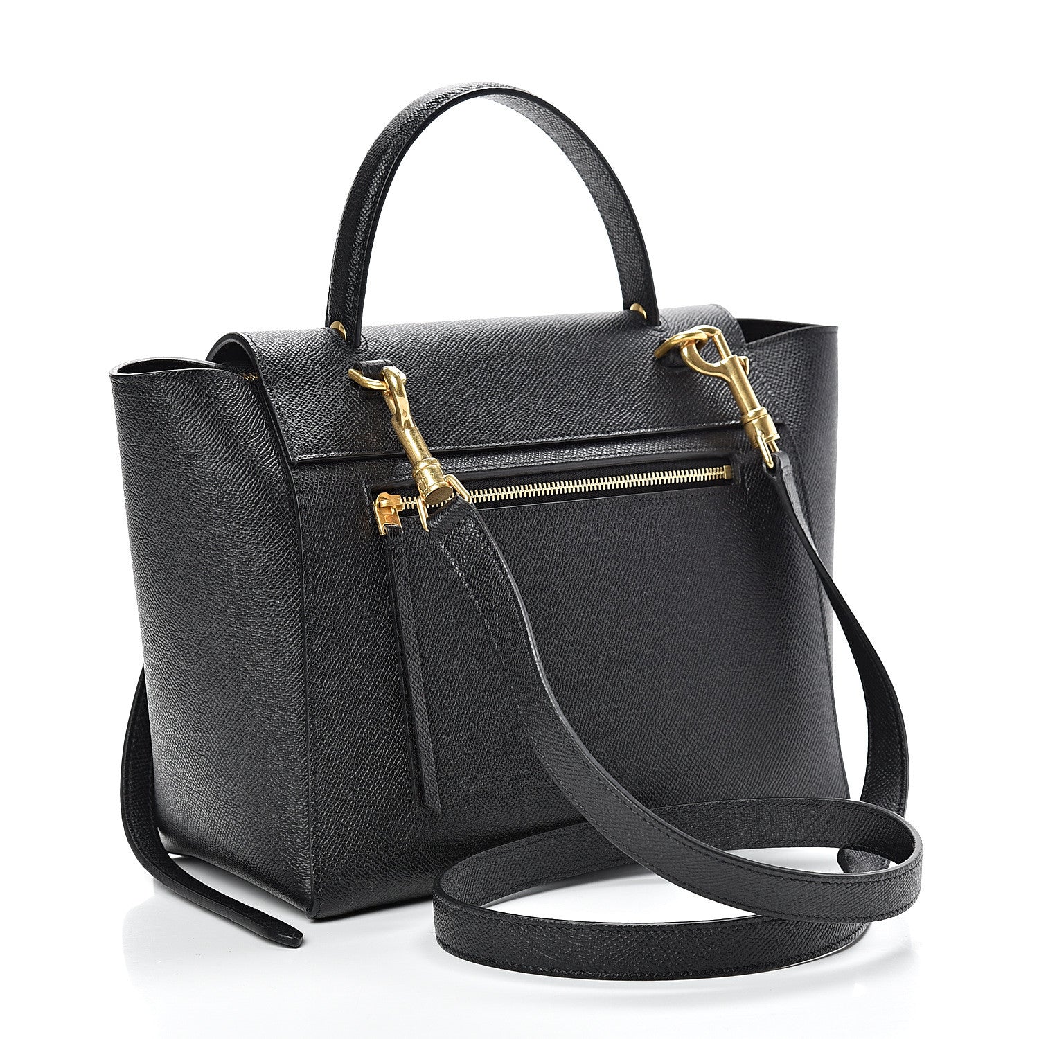 Celine Grained Calfskin Micro Belt Bag Black 2 of 10