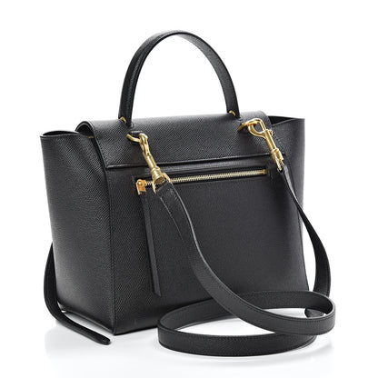 Celine Grained Calfskin Micro Belt Bag Black 2 of 10