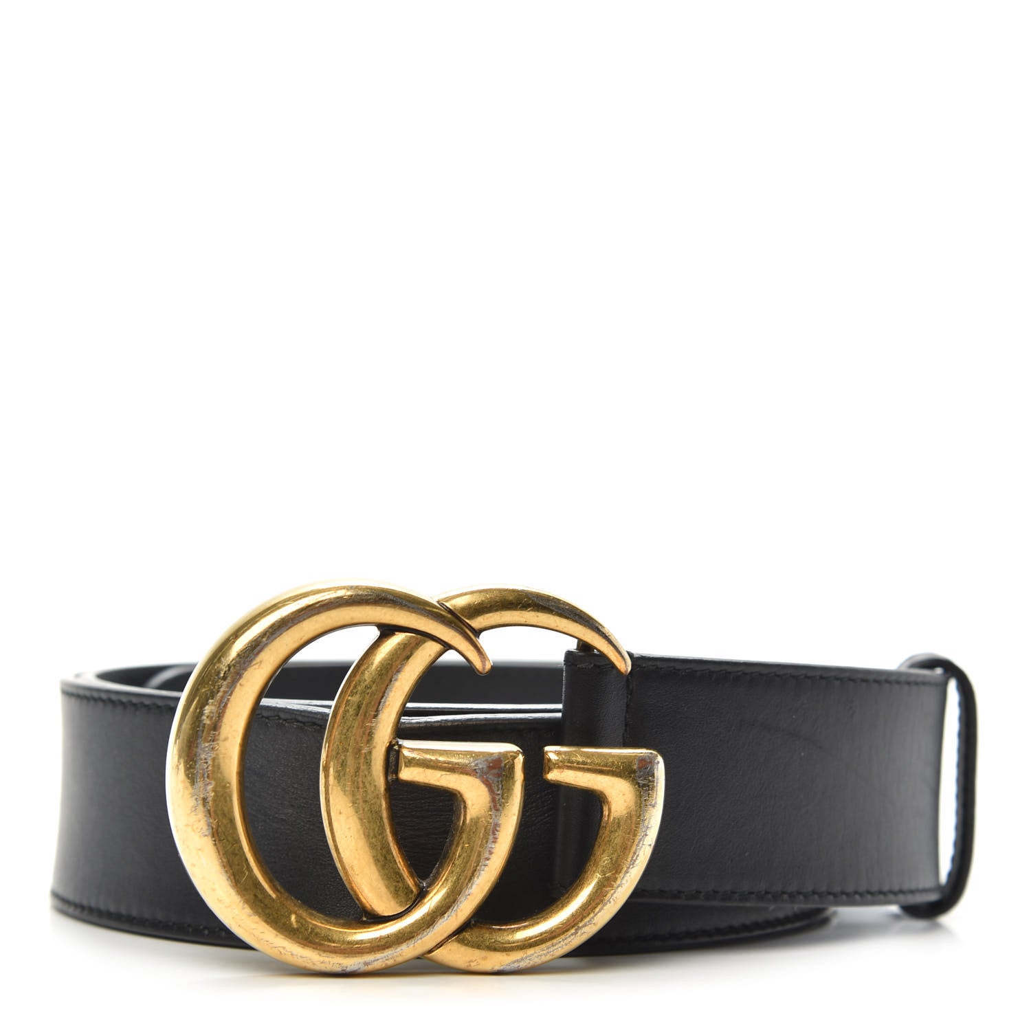 Gucci Calfskin Double G 40mm Belt 95 38 Black 1 of 6