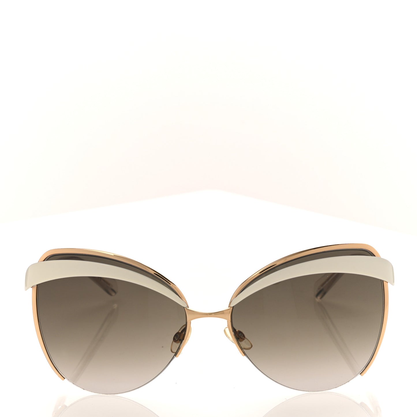 Metal Butterfly Sunglasses White