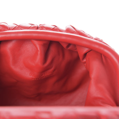Bottega Veneta Nappa Maxi Intrecciato The Pouch Oversized Clutch Bright Red 8 of 9
