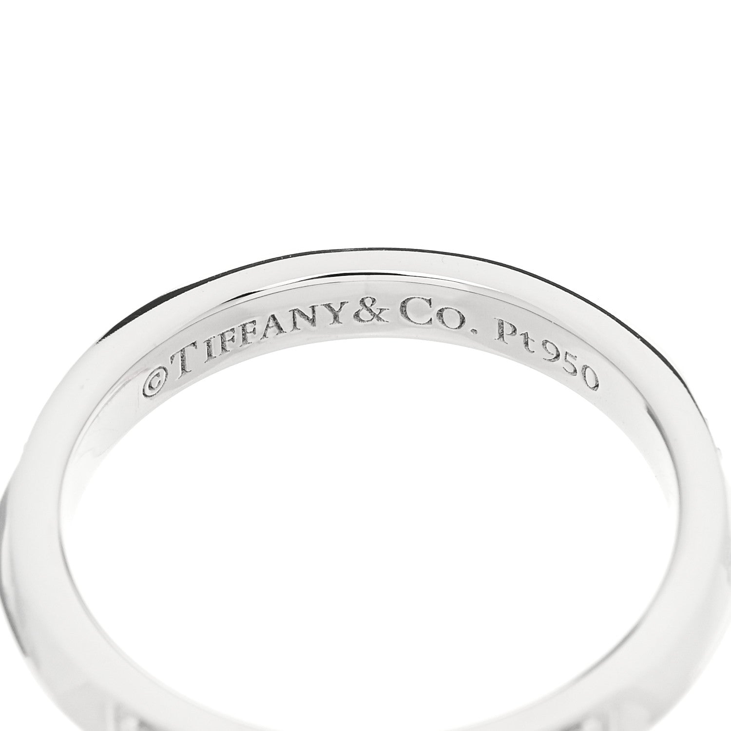 Tiffany Platinum Diamond 2.5mm Tiffany True Band Ring 47 4 4 of 4