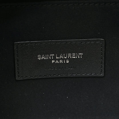 Saint Laurent Calfskin Monogram Belt Bag Black 6 of 10