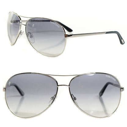 Tom Ford Metal Charles Aviator Sunglasses TF35 Silver 1 of 4