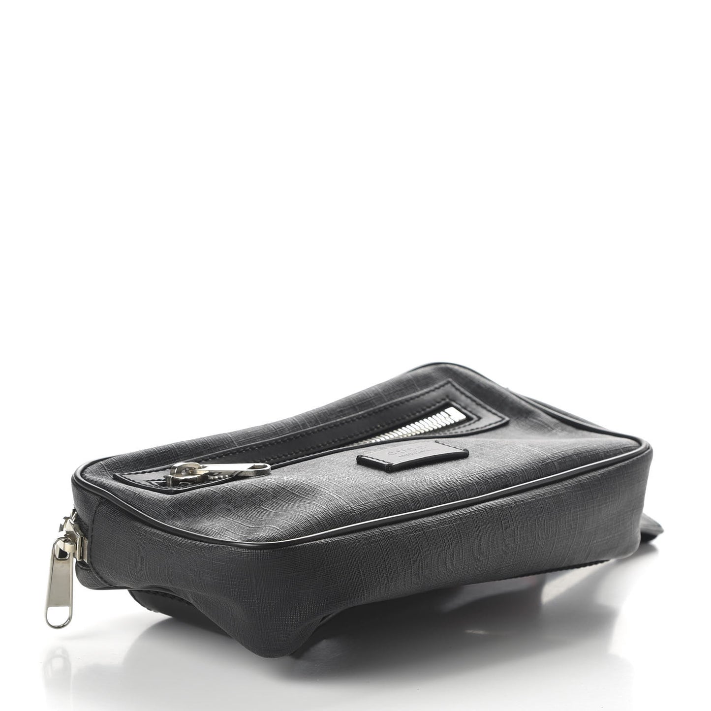 Soft GG Supreme Monogram Web Belt Bag Black Grey