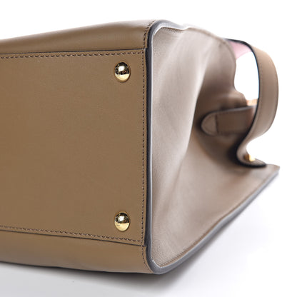Fendi Vitello Seta Century Large Peekaboo X-Lite Fango Mandorlo 8 of 8