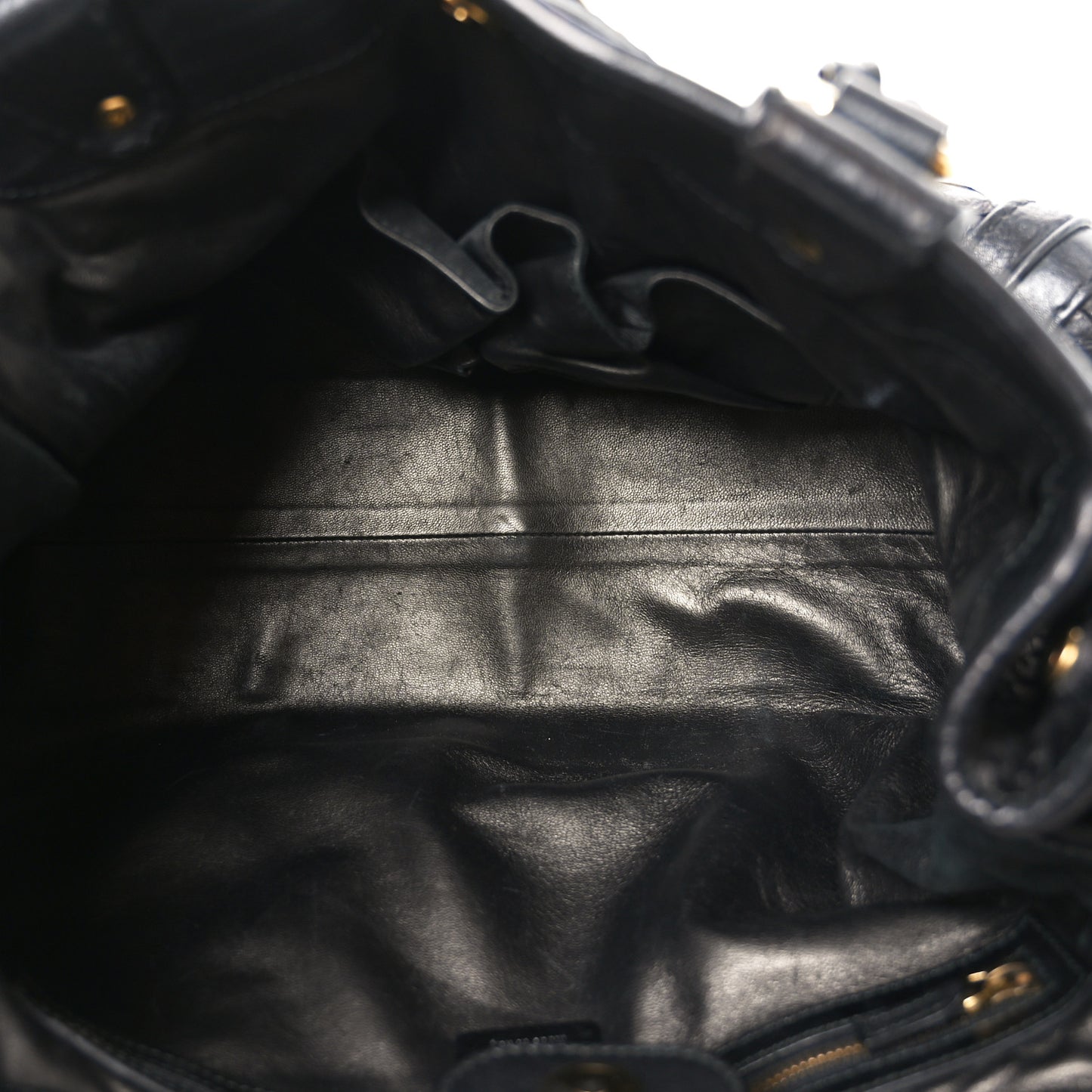 Snakeskin Medium GG Running Tote Black